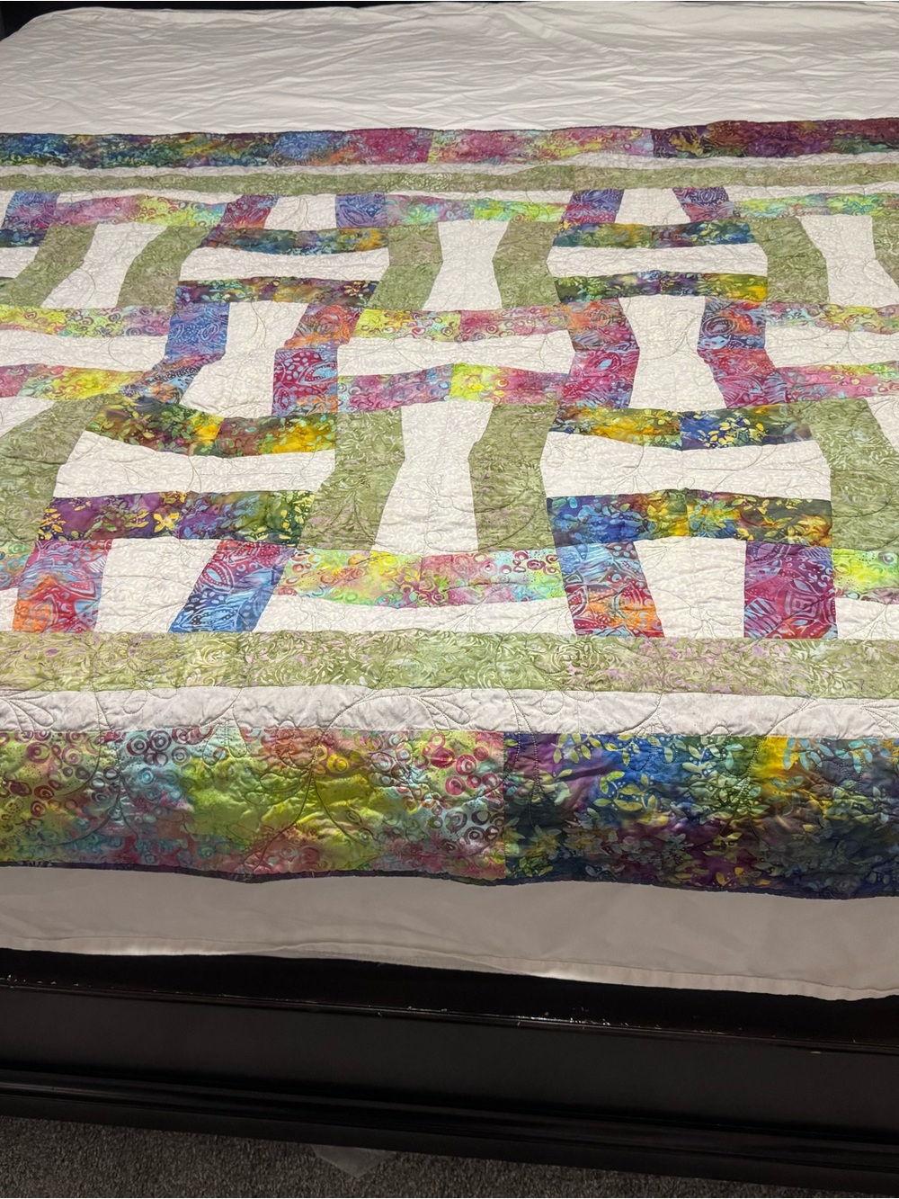 WONKY LAP QUILT  multicolor